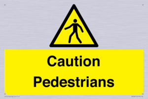 Caution Pedestrians